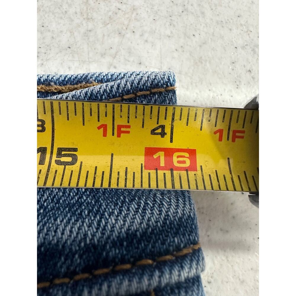 Levi's Wedgie Straight Button Fly Cropped Jeans Maximum Effort Size 32 x 28 C3 - Picture 6 of 7